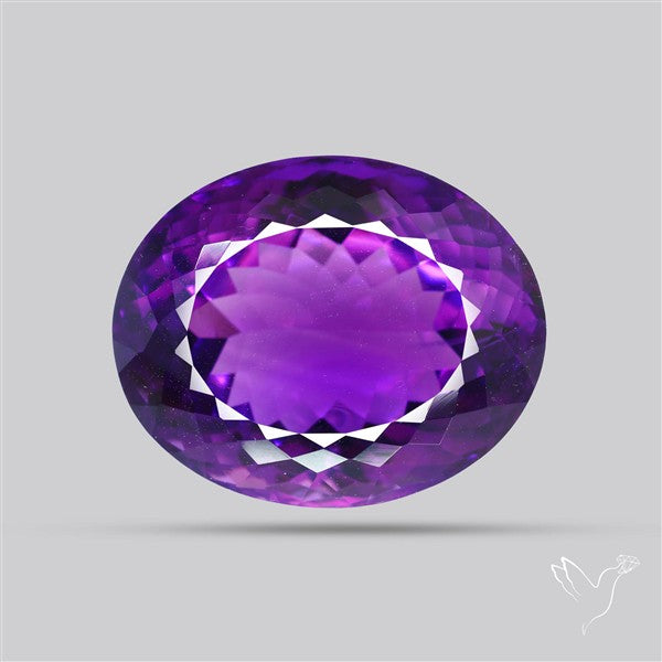 Russian Amethyst Vivid Purple Faceted Fine Gemstone Rare Large Sized