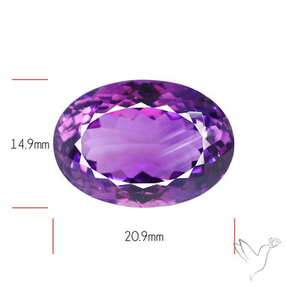 Russian Amethyst Vivid Purple Faceted Fine Gemstone Rare Large Sized