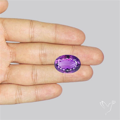 Russian Amethyst Vivid Purple Faceted Fine Gemstone Rare Large Sized