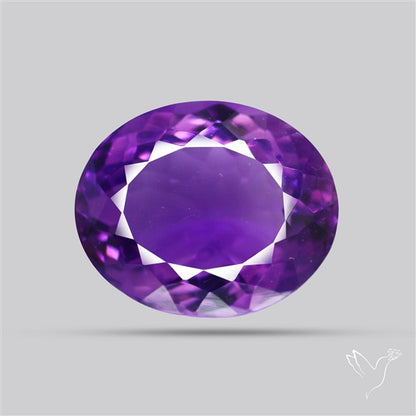 Russian Amethyst Vivid Purple Faceted Fine Gemstone Rare Large Sized