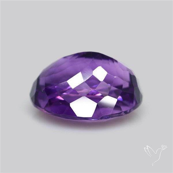 Russian Amethyst Vivid Purple Faceted Fine Gemstone Rare Large Sized