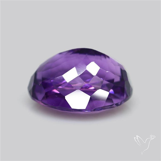 Russian Amethyst Vivid Purple Faceted Fine Gemstone Rare Large Sized