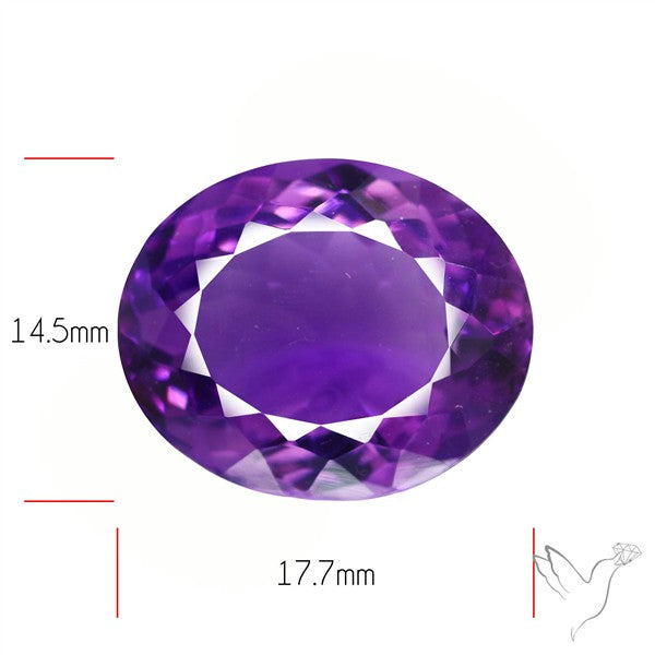 Russian Amethyst Vivid Purple Faceted Fine Gemstone Rare Large Sized