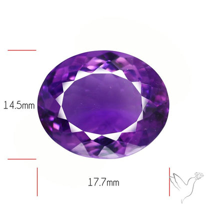 Russian Amethyst Vivid Purple Faceted Fine Gemstone Rare Large Sized