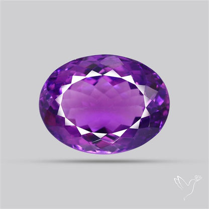 Russian Amethyst Vivid Purple Faceted Fine Gemstone Rare Large Sized