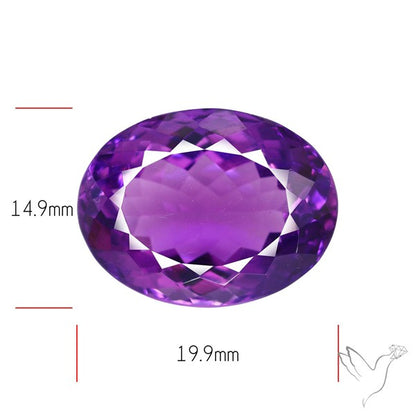 Russian Amethyst Vivid Purple Faceted Fine Gemstone Rare Large Sized