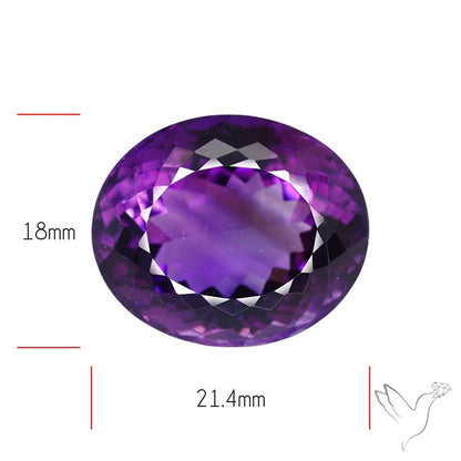 Russian Amethyst Vivid Purple Faceted Fine Gemstone Rare Large Sized