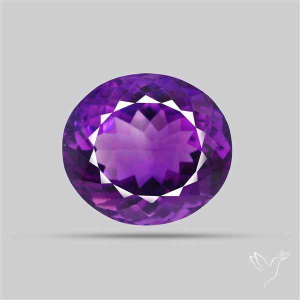 Russian Amethyst Vivid Purple Faceted Fine Gemstone Rare Large Sized