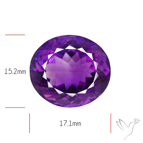 Russian Amethyst Vivid Purple Faceted Fine Gemstone Rare Large Sized
