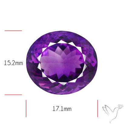 Russian Amethyst Vivid Purple Faceted Fine Gemstone Rare Large Sized