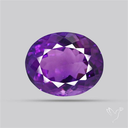 Russian Amethyst Vivid Purple Faceted Fine Gemstone Rare Large Sized