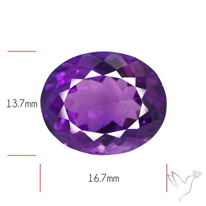 Russian Amethyst Vivid Purple Faceted Fine Gemstone Rare Large Sized