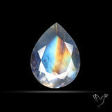 Indian Rainbow Moonstone Faceted Fine Gemstone High Grade