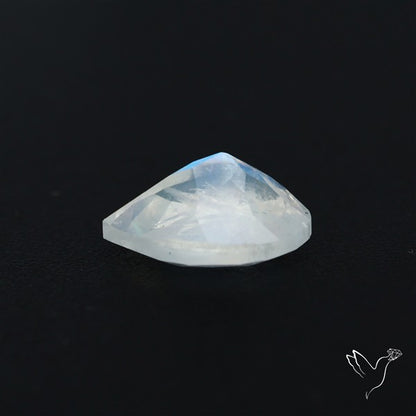 Indian Rainbow Moonstone Faceted Fine Gemstone High Grade