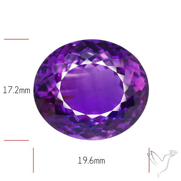 Russian Amethyst Vivid Purple Faceted Fine Gemstone Rare Large Sized