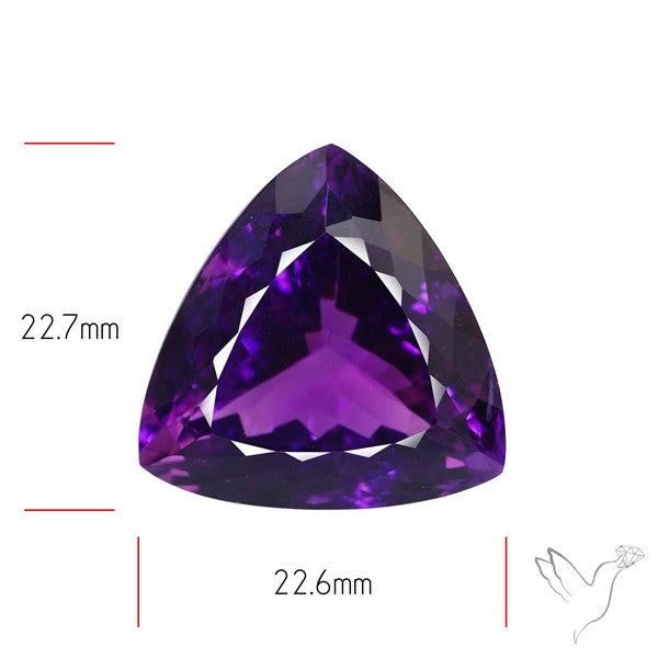 Russian Amethyst Vivid Purple Faceted Fine Gemstone Rare Large Sized