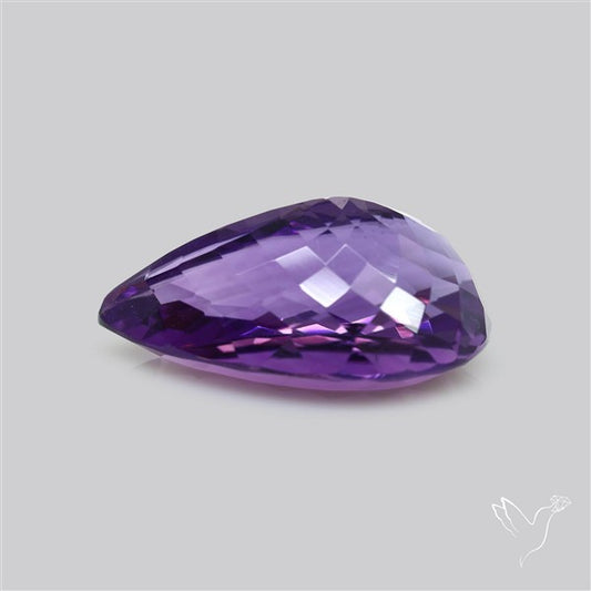 Russian Amethyst Vivid Purple Faceted Fine Gemstone Rare Large Sized
