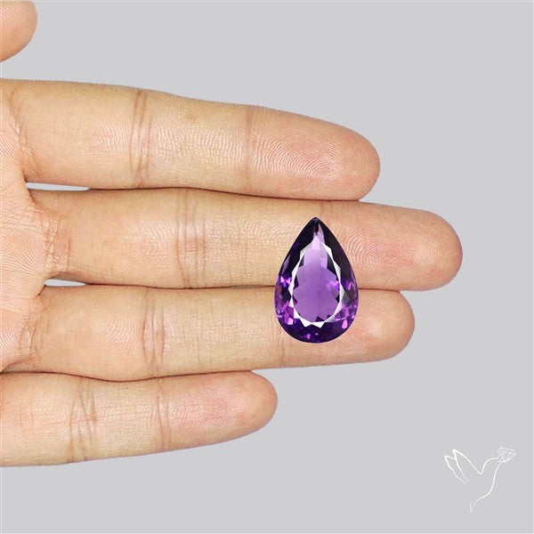 Russian Amethyst Vivid Purple Faceted Fine Gemstone Rare Large Sized