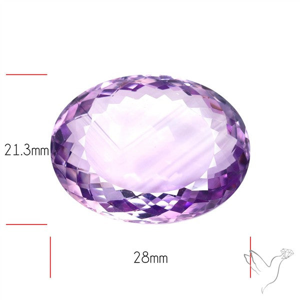 Brazilian Amethyst Clear Large Faceted Fine Gemstone