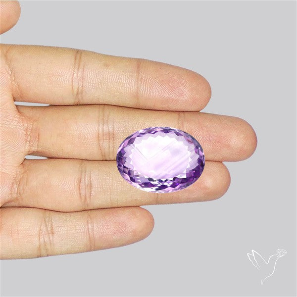 Brazilian Amethyst Clear Large Faceted Fine Gemstone