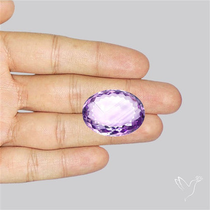 Brazilian Amethyst Clear Large Faceted Fine Gemstone