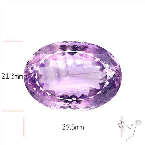 Brazilian Amethyst Clear Large Faceted Fine Gemstone
