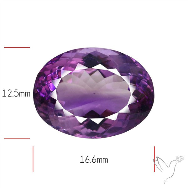 Brazilian Amethyst Clear Faceted Fine Gemstone