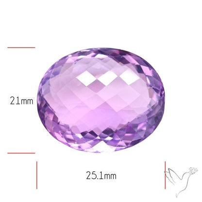 Brazilian Amethyst Clear Large Faceted Fine Gemstone