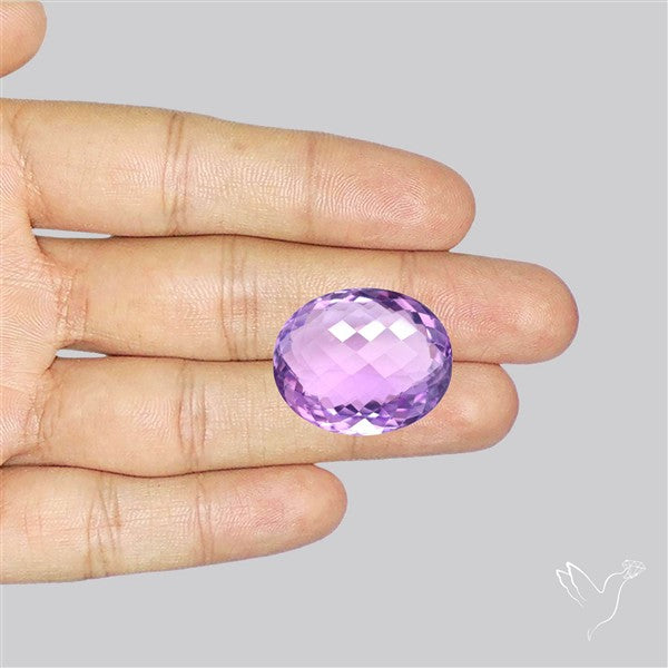 Brazilian Amethyst Clear Large Faceted Fine Gemstone