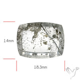 Rare Pyrite Included Quartz Cabochon