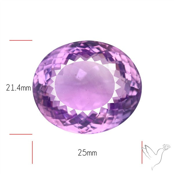 Brazilian Amethyst Clear Large Faceted Fine Gemstone