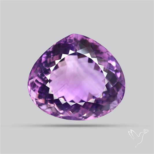Brazilian Amethyst Clear Large Faceted Fine Gemstone