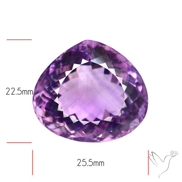 Brazilian Amethyst Clear Large Faceted Fine Gemstone