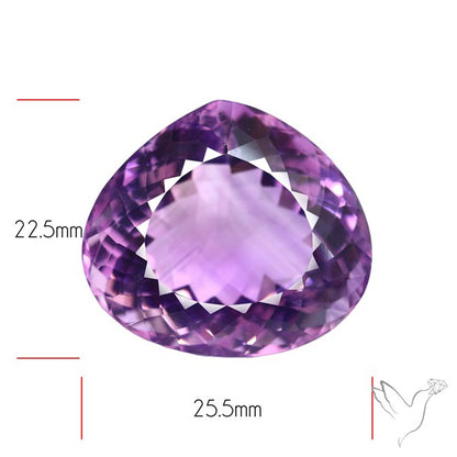 Brazilian Amethyst Clear Large Faceted Fine Gemstone