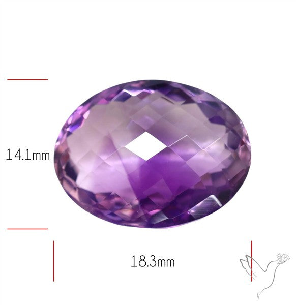 Brazilian Amethyst Clear Faceted Fine Gemstone