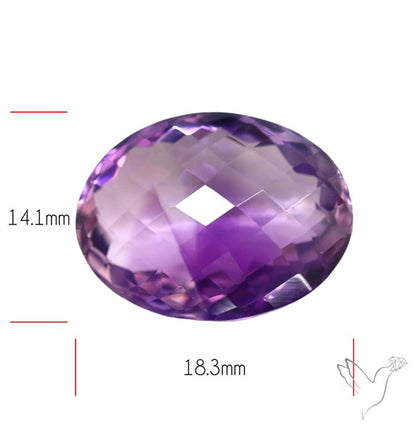 Brazilian Amethyst Clear Faceted Fine Gemstone
