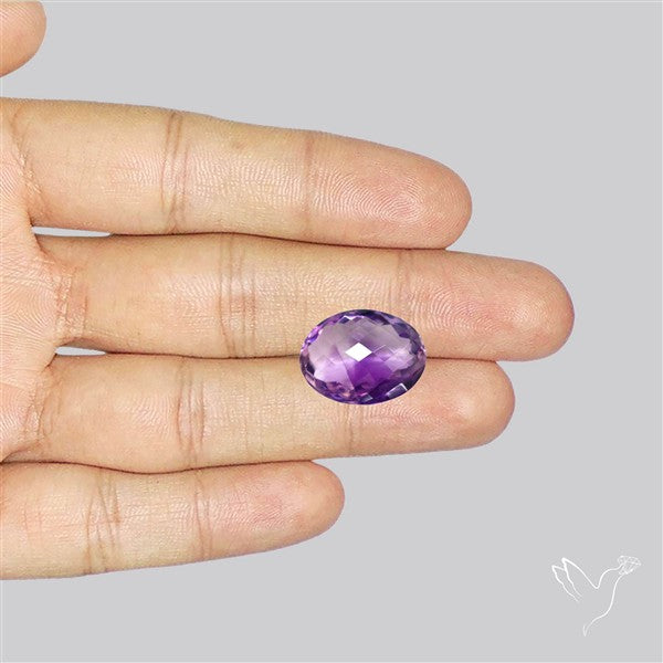 Brazilian Amethyst Clear Faceted Fine Gemstone