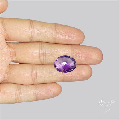 Brazilian Amethyst Clear Faceted Fine Gemstone