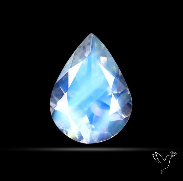Clean Madagascar Rainbow Moonstone Faceted Fine Gemstone High Grade