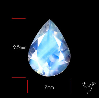 Clean Madagascar Rainbow Moonstone Faceted Fine Gemstone High Grade