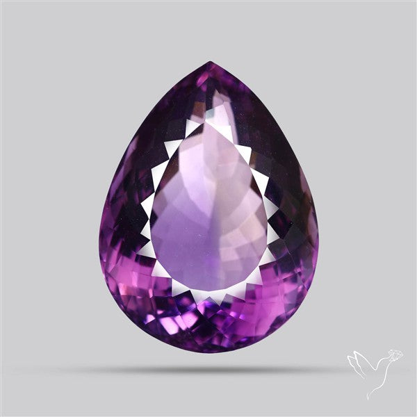 Brazilian Amethyst Clear Large Faceted Fine Gemstone