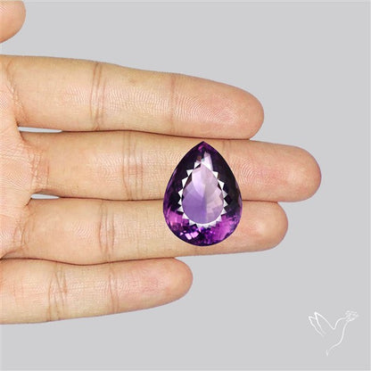 Brazilian Amethyst Clear Large Faceted Fine Gemstone