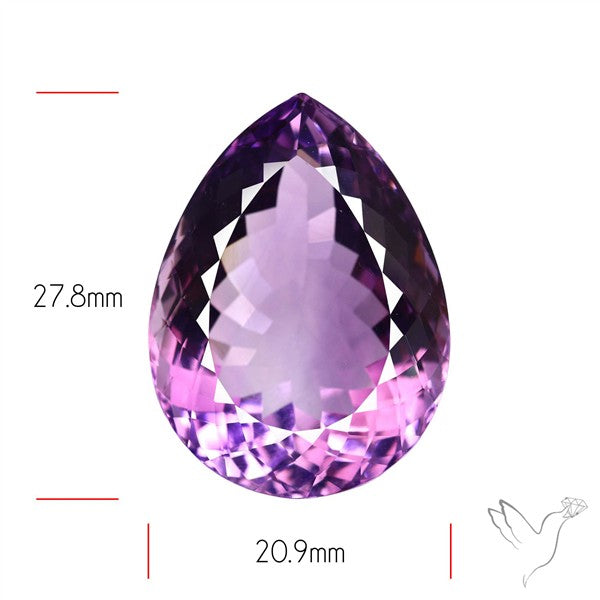 Brazilian Amethyst Clear Large Faceted Fine Gemstone