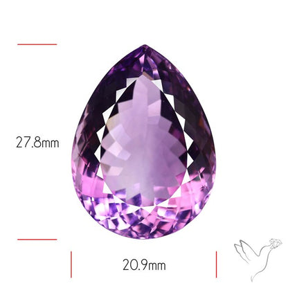 Brazilian Amethyst Clear Large Faceted Fine Gemstone