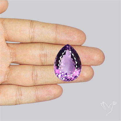 Brazilian Amethyst Clear Large Faceted Fine Gemstone