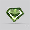 Rare Green Apatite Faceted Fine Gemstone Natural Geometric Shape