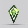 Rare Green Apatite Faceted Fine Gemstone Natural Geometric Shape