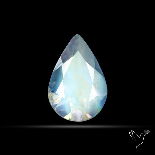 Indian Rainbow Moonstone Faceted Fine Gemstone High Grade
