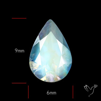Indian Rainbow Moonstone Faceted Fine Gemstone High Grade