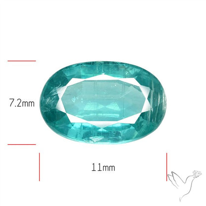High Grade Faceted Paraiba Blue Kyanite Fine Gemstone